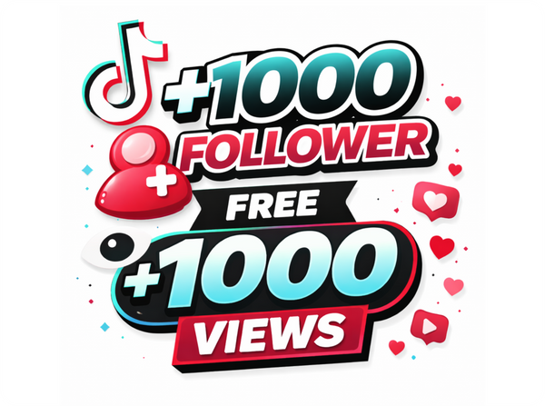 Tiktok Followers +10.00 Free 1K Views